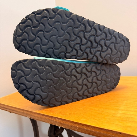 Teal / Turquoise Nubuck Birkenstock Arizona Double Strap Sandals EU 39 - Picture 6 of 6